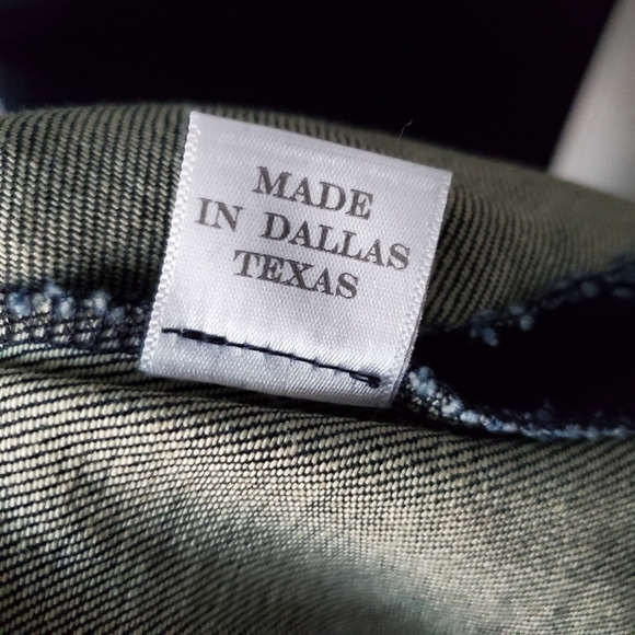 Tish Cox Denim Frayed Deb Sleeveless Dress - Picture 8 of 9